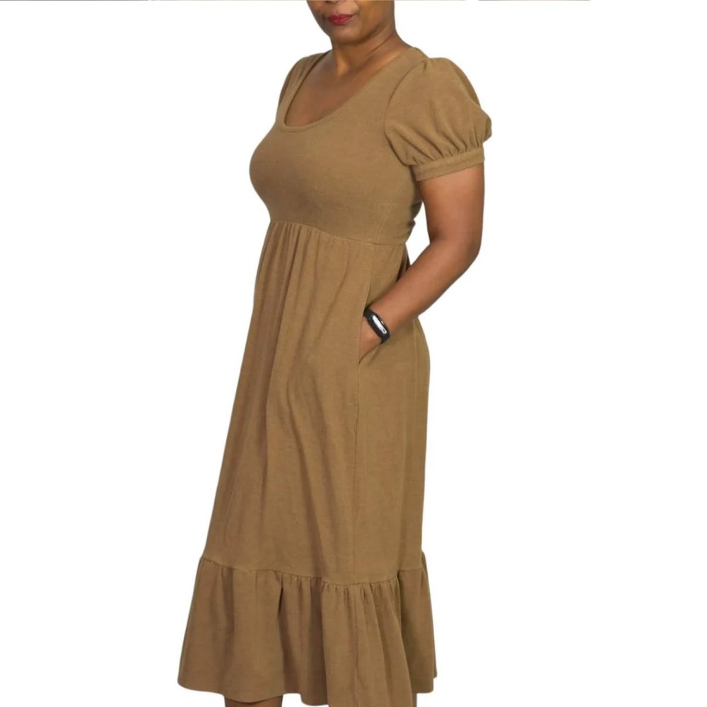 dRA Los Angeles Ruth Short Sleeve Tiered Maxi Dress